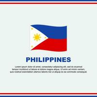 Philippines Flag Background Design Template. Philippines Independence Day Banner Social Media Post. Philippines Design vector