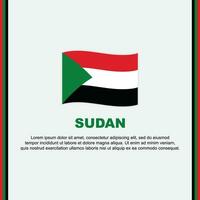 Sudan Flag Background Design Template. Sudan Independence Day Banner Social Media Post. Sudan Cartoon vector