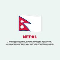 Nepal Flag Background Design Template. Nepal Independence Day Banner Social Media Post. Nepal Background vector