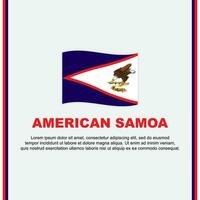 American Samoa Flag Background Design Template. American Samoa Independence Day Banner Social Media Post. American Samoa Cartoon vector