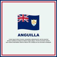 Anguilla Flag Background Design Template. Anguilla Independence Day Banner Social Media Post. Anguilla Banner vector