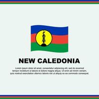 New Caledonia Flag Background Design Template. New Caledonia Independence Day Banner Social Media Post. Design vector