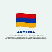 Armenia Flag Background Design Template. Armenia Independence Day Banner Social Media Post. Armenia Background vector