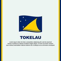 Tokelau Flag Background Design Template. Tokelau Independence Day Banner Social Media Post. Tokelau Cartoon vector