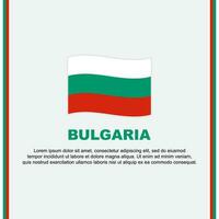 Bulgaria Flag Background Design Template. Bulgaria Independence Day Banner Social Media Post. Bulgaria Cartoon vector