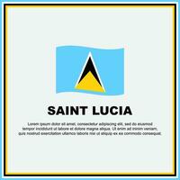 Saint Lucia Flag Background Design Template. Saint Lucia Independence Day Banner Social Media Post. Saint Lucia Banner vector