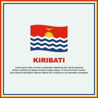 Kiribati Flag Background Design Template. Kiribati Independence Day Banner Social Media Post. Kiribati Banner vector