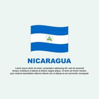 Nicaragua Flag Background Design Template. Nicaragua Independence Day Banner Social Media Post. Nicaragua Background vector