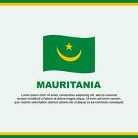 Mauritania Flag Background Design Template. Mauritania Independence Day Banner Social Media Post. Design vector