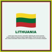 Lithuania Flag Background Design Template. Lithuania Independence Day Banner Social Media Post. Lithuania Banner vector