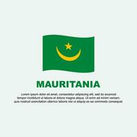 Mauritania Flag Background Design Template. Mauritania Independence Day Banner Social Media Post. Background vector