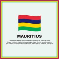 Mauritius Flag Background Design Template. Mauritius Independence Day Banner Social Media Post. Mauritius Banner vector