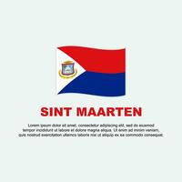 Sint Maarten Flag Background Design Template. Sint Maarten Independence Day Banner Social Media Post. Sint Maarten Background vector