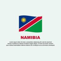 Namibia Flag Background Design Template. Namibia Independence Day Banner Social Media Post. Namibia Background vector