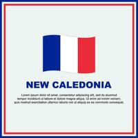 New Caledonia Flag Background Design Template. New Caledonia Independence Day Banner Social Media Post. New Caledonia Banner vector