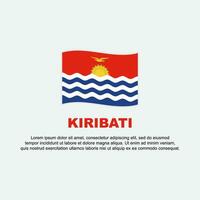 Kiribati Flag Background Design Template. Kiribati Independence Day Banner Social Media Post. Kiribati Background vector