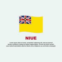 Niue Flag Background Design Template. Niue Independence Day Banner Social Media Post. Niue Background vector