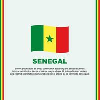 Senegal Flag Background Design Template. Senegal Independence Day Banner Social Media Post. Senegal Cartoon vector