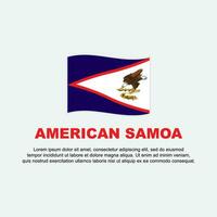 American Samoa Flag Background Design Template. American Samoa Independence Day Banner Social Media Post. American Samoa Background vector