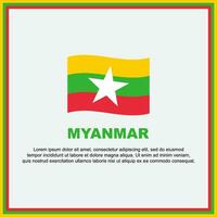 myanmar bandera antecedentes diseño modelo. myanmar independencia día bandera social medios de comunicación correo. myanmar bandera vector