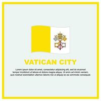 Vatican City Flag Background Design Template. Vatican City Independence Day Banner Social Media Post. Vatican City Banner vector