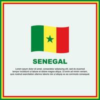 Senegal Flag Background Design Template. Senegal Independence Day Banner Social Media Post. Senegal Banner vector