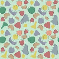 seamless pattern .Colorful organic shapes. vector