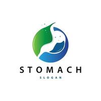 Stomach Logo, Simple Design for Brands with a Minimalist Concept, Vector Human Health Templet Illustration