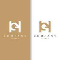 Initial HA Letter Logo, Modern and Luxurious Minimalist Vector AH Logo Template for Business Brand