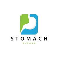 Stomach Logo, Simple Design for Brands with a Minimalist Concept, Vector Human Health Templet Illustration