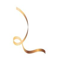 Luxury Spiral Golden Ribbon vector