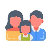 familia icono en vector. ilustración vector