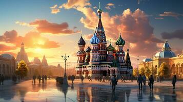 Background on Russian tourism photo