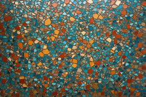 Mosaic Texture Background, Colorful Mosaic Texture Background, Mosaic Wallpaper, Mosaic Background, AI Generative photo