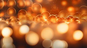 Festive Bokeh Photography Magic of Christmas Lights, AI Generative photo