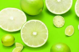 Fresh lime. AI Generative Pro Photo