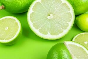 Fresh lime. AI Generative Pro Photo