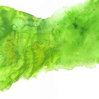 Watercolor abstract green stain photo