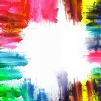 Isolated watercolor splatter stain colorful photo