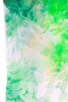 Watercolor abstract green stain photo