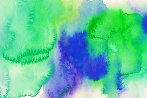 Watercolor abstract green stain photo