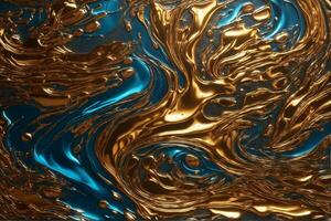 Liquid Style Metal Wallpaper, Liquid Metal Background, Liquid Abstract Background, AI Generative photo