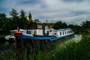 waterway of digoin -roanne,briennon,loire,france photo