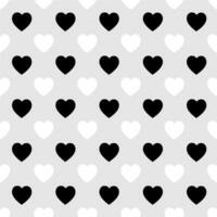 Free vector heart pattern lover black and white background