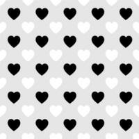 Free vector heart pattern lover black and white background