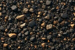 negro rock textura fondo, rock textura fondo, negro Roca textura fondo, rock textura, Roca textura, ai generativo foto