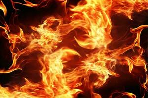 Flaming Fire Background, Fire Background, Fire Wallpaper, Fire flame background, AI Generative photo