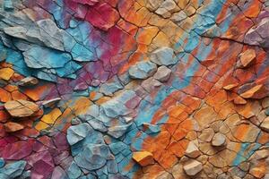 Colorful Rock Texture Background, Rock Texture Background, Colorful Stone Texture Background, Rock Texture, Stone Texture, AI Generative photo