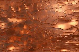Copper Metal Texture, Copper Metallic Texture, Metallic Texture, Metal Background, Copper Texture, AI Generative photo