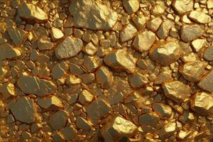 Gold Rock Texture Background, Gold Texture Background, Gold Stone Texture Background, Gold Texture, Gold Rock, AI Generative photo